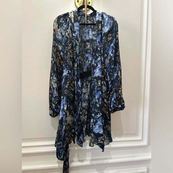 RACHEL ZOE silk oil paint dress,  Size 6 - Picture 2 of 6